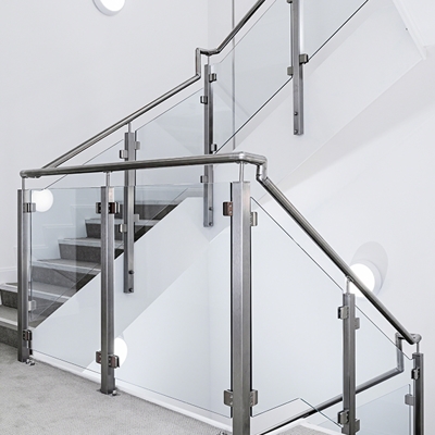 Glass Railing on Staircase