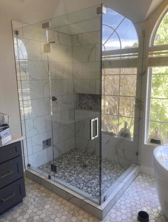 Custom Corner Shower Door