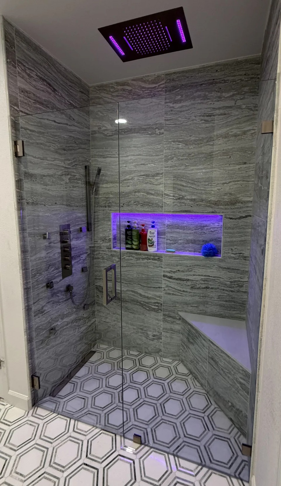 In Line Glass Showers