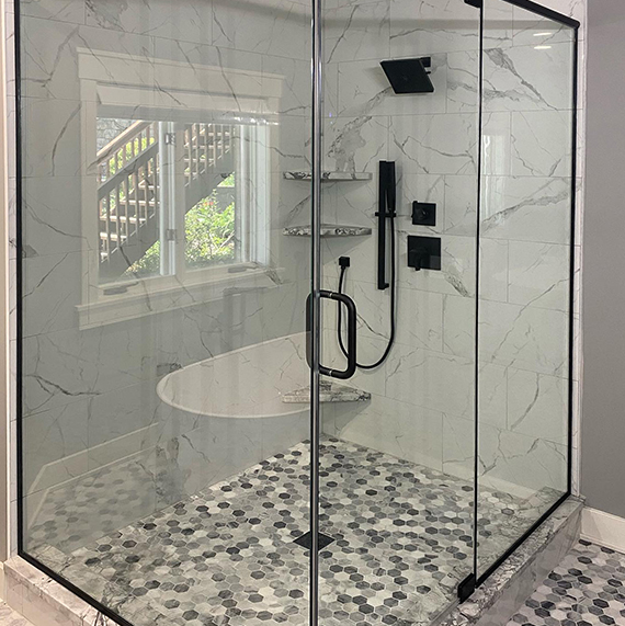 Custom Shower Door Wall