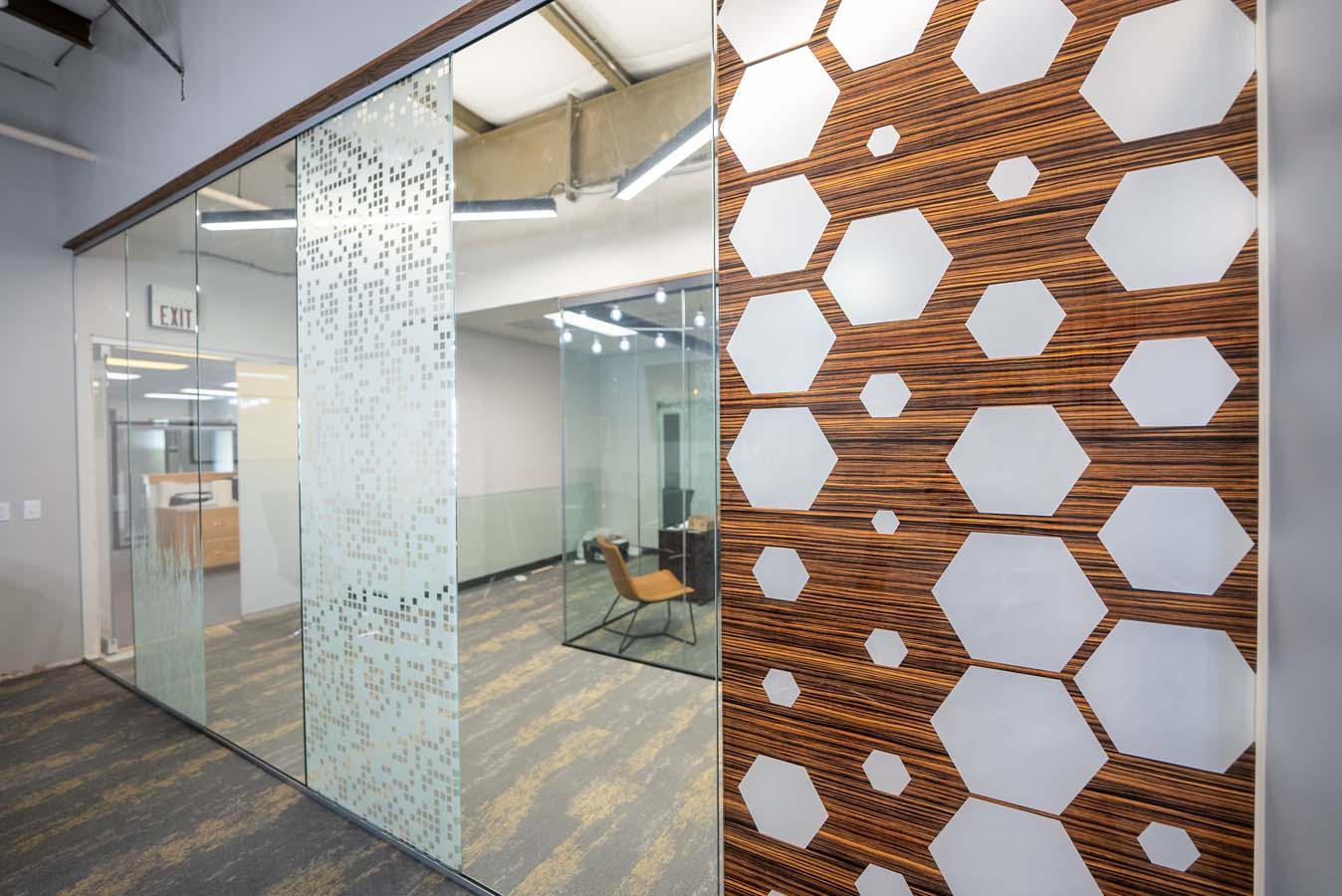 Office with Glass Dividers
