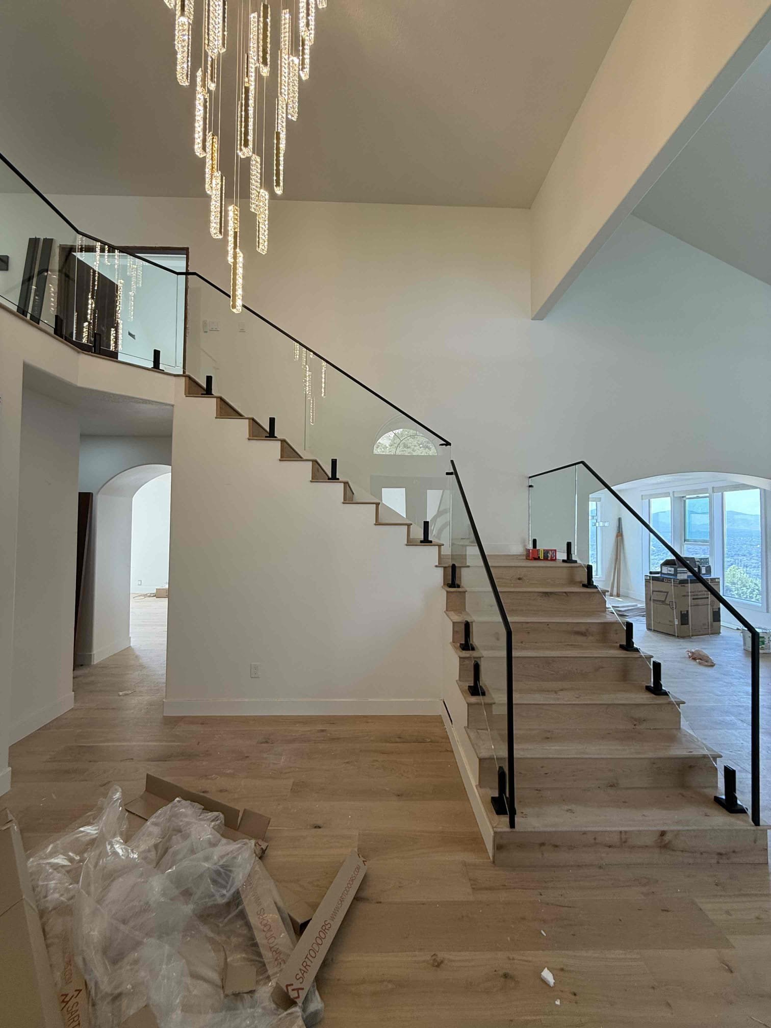 Stairs Spigots with Cap Rail Black 2