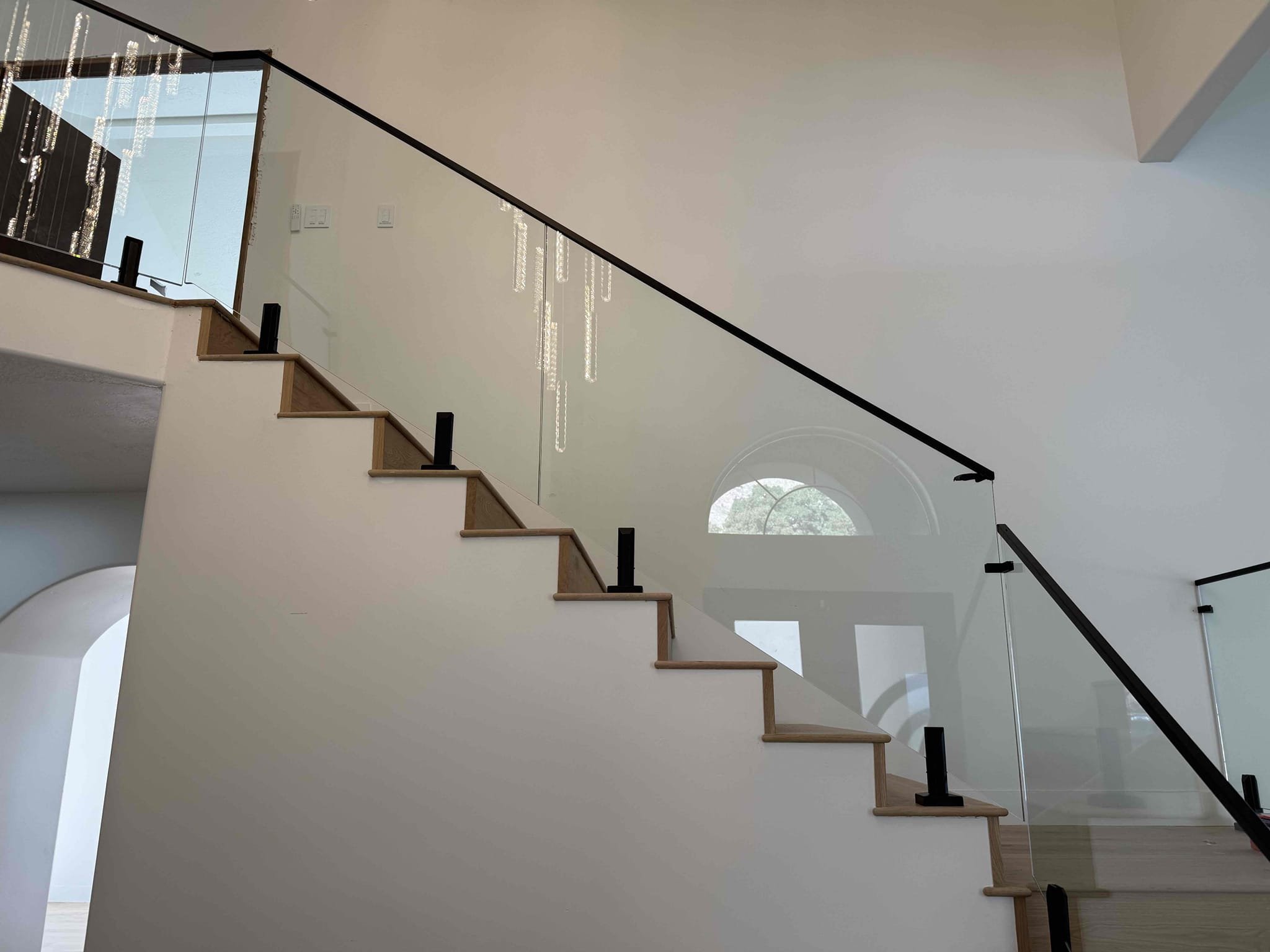 Stairs Spigots with Cap Rail Black 3