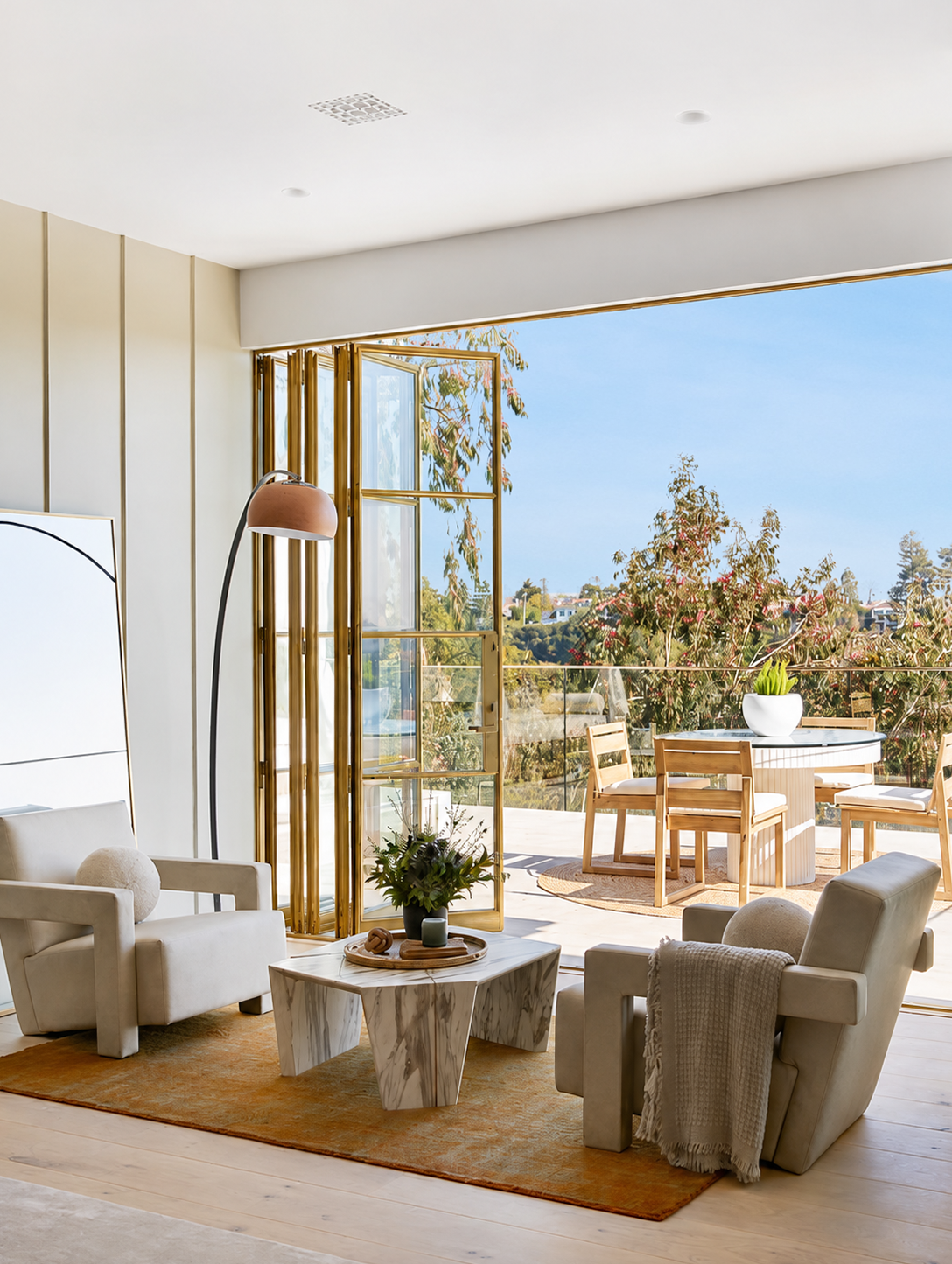 Custom Glass Living Room 2 - Gatsby Glass of Woburn