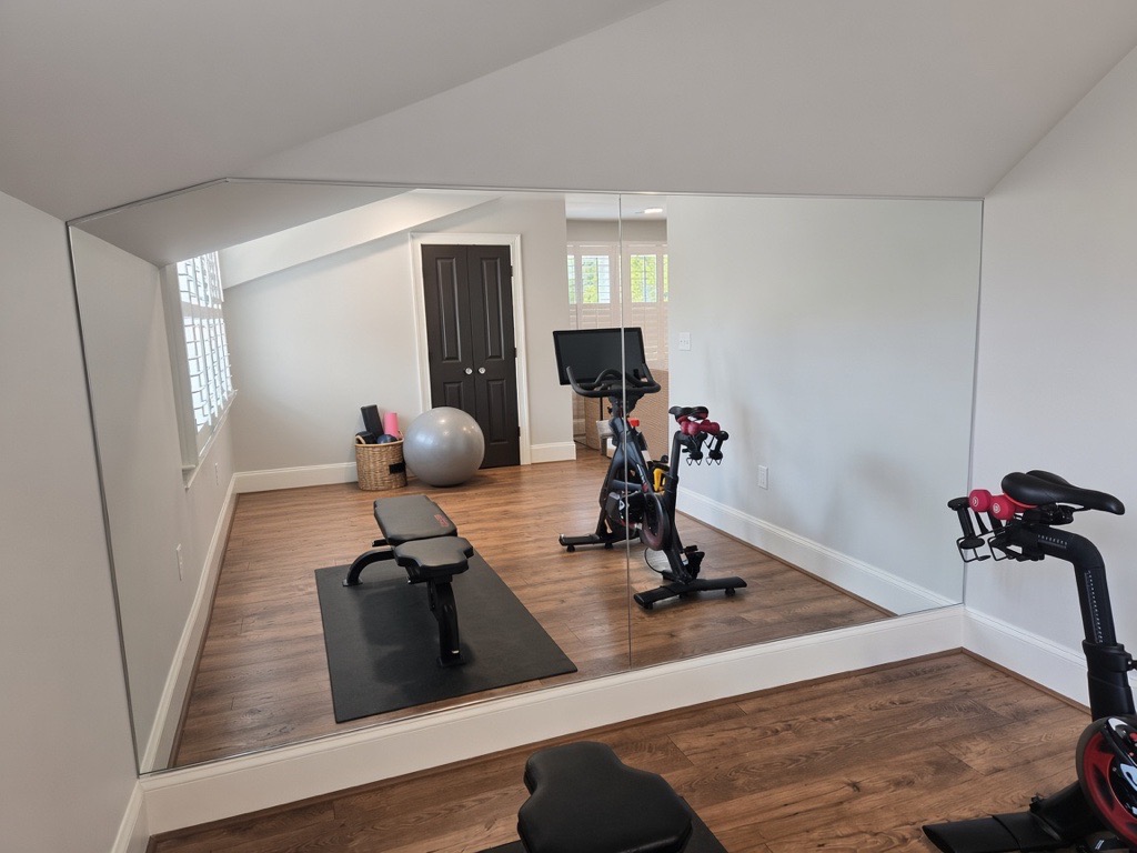 Custom cut Gym mirror