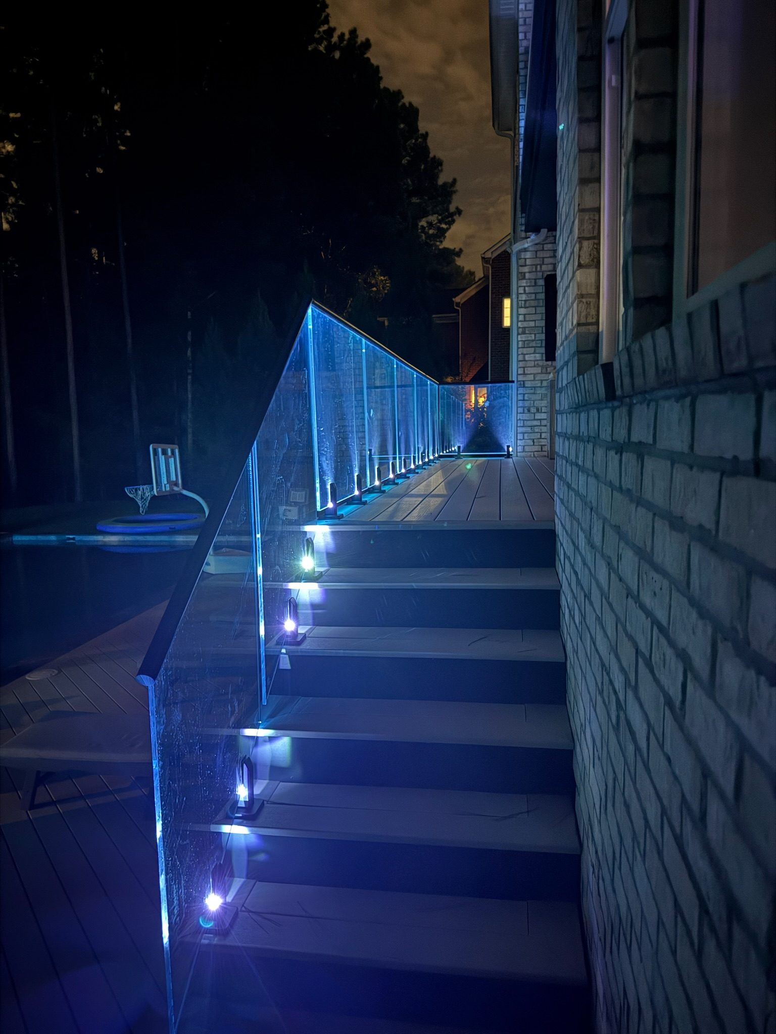 LED Glass Railing